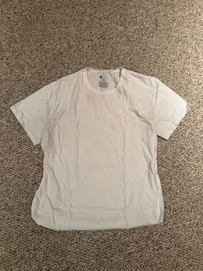 Hanes Men's Short Sleeve Crew T-Shirt - Light Beige